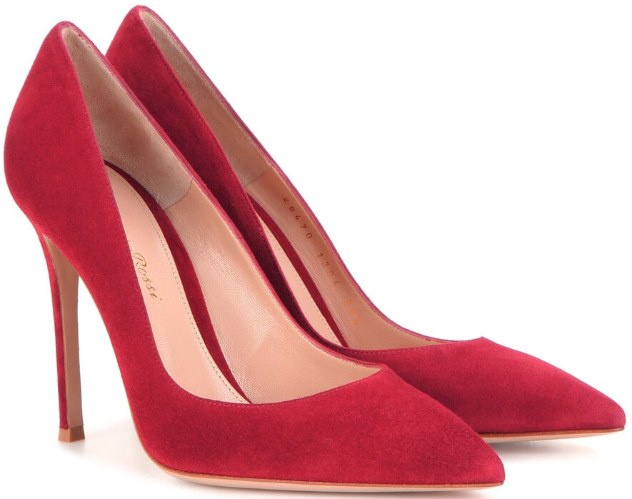 حذاء GIANVITO ROSSI 105 suede pumps