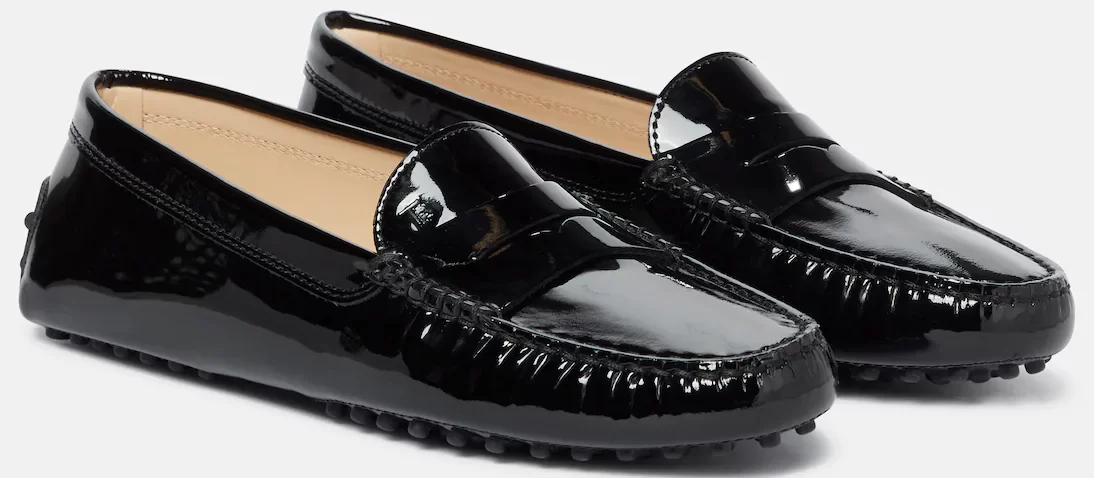 TOD'S Gommino patent leather moccasins