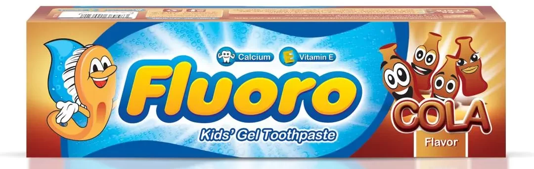 معجون أسنان فلورو بطعم الكولا للأطفال ( Fluoro Toothpaste)