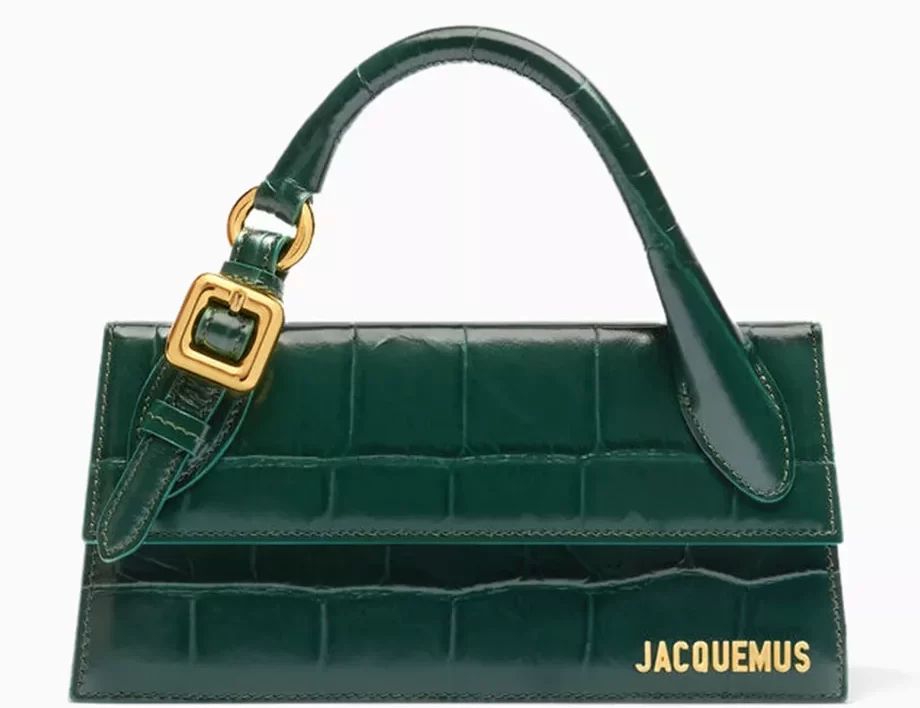 حقيبة لو تشيكيتو بإبزيم وتصميم مستطيل جلد بنقشة جلد التمساح