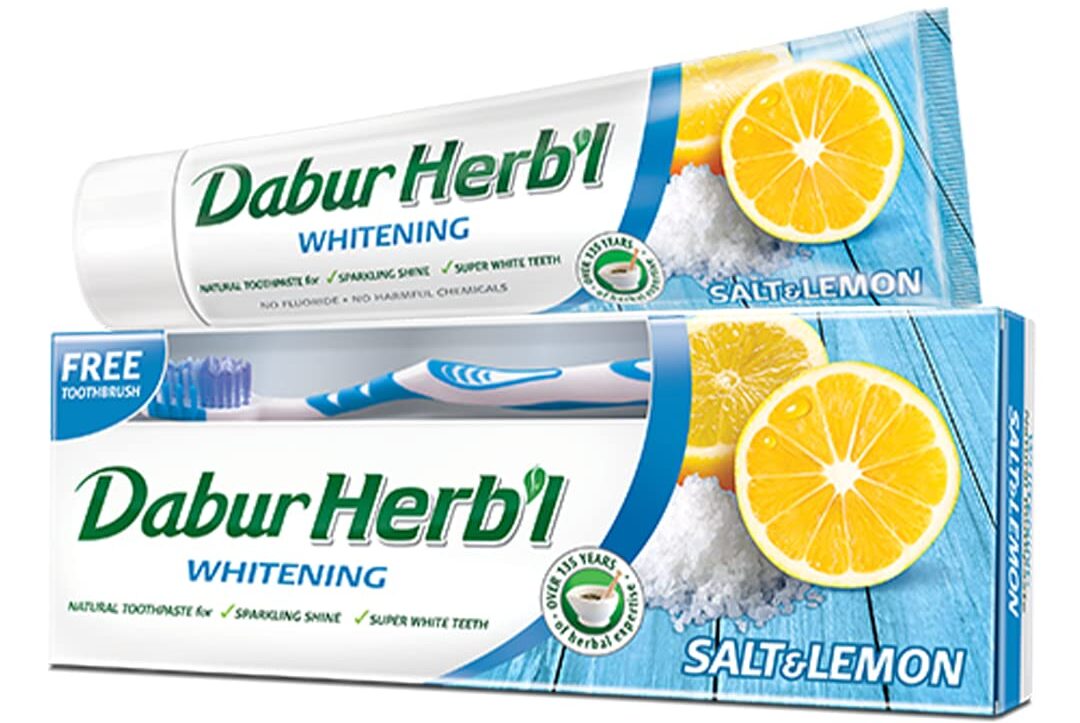 معجون Dabur Natural Toothpaste with Salt and Lemon