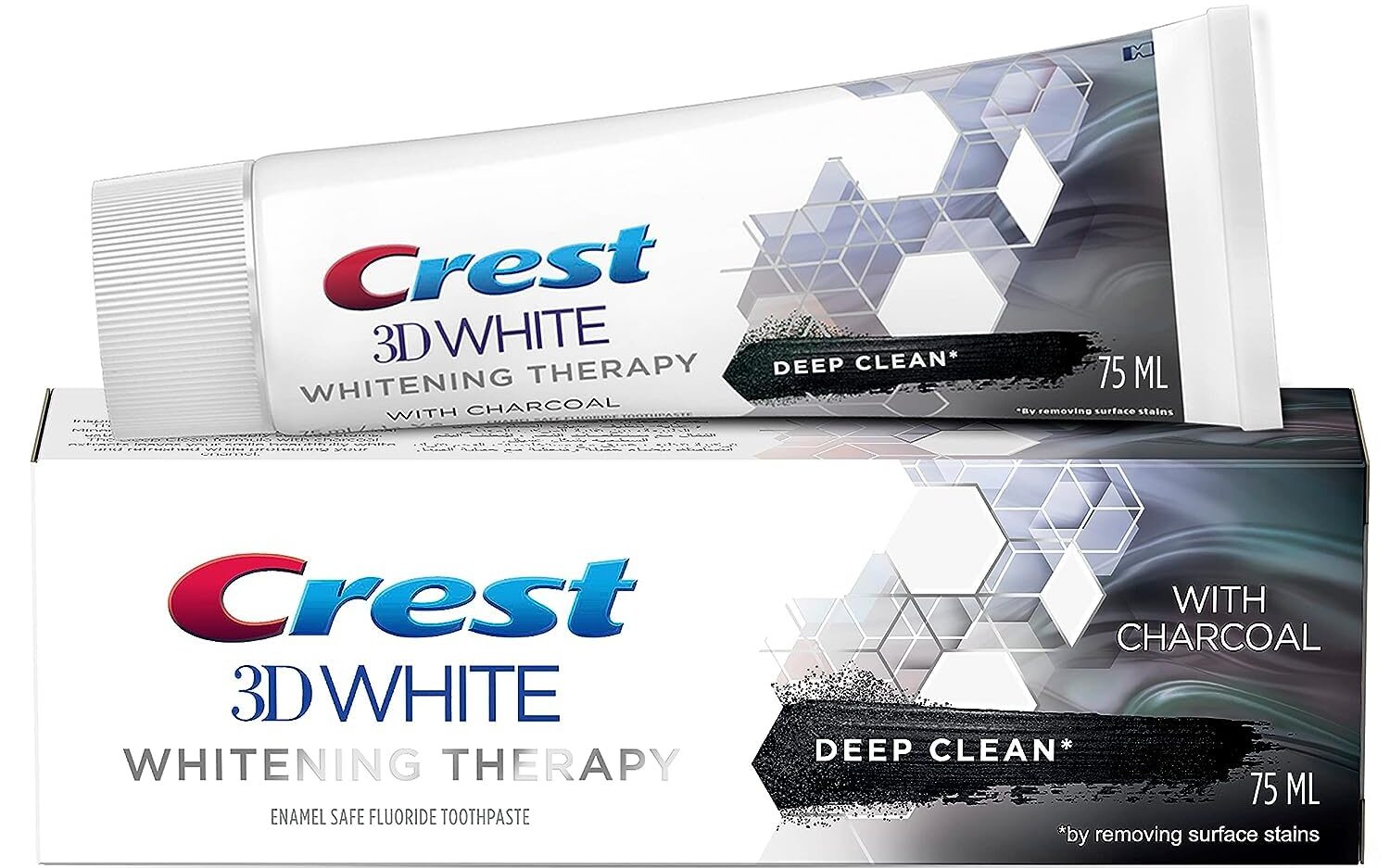 معجون كرست لتبييض الأسنان ثرى دى تنظيف عميق مع الفحم