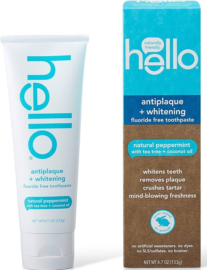 معجون أسنان هالو للتبييض الخالي من الفلوريدا بنكهة النعناع الطبيعية 