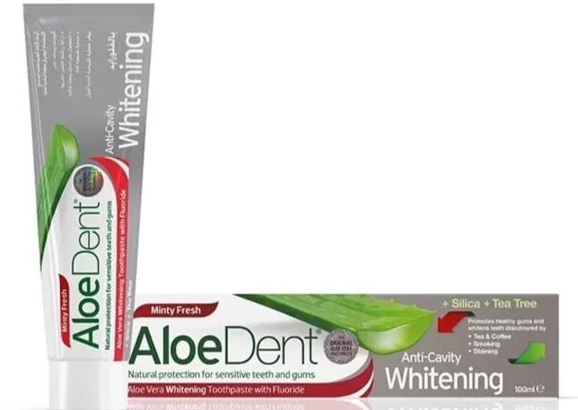 معجون اسنان الودنت مبيض للتسوس بالفلورايد 