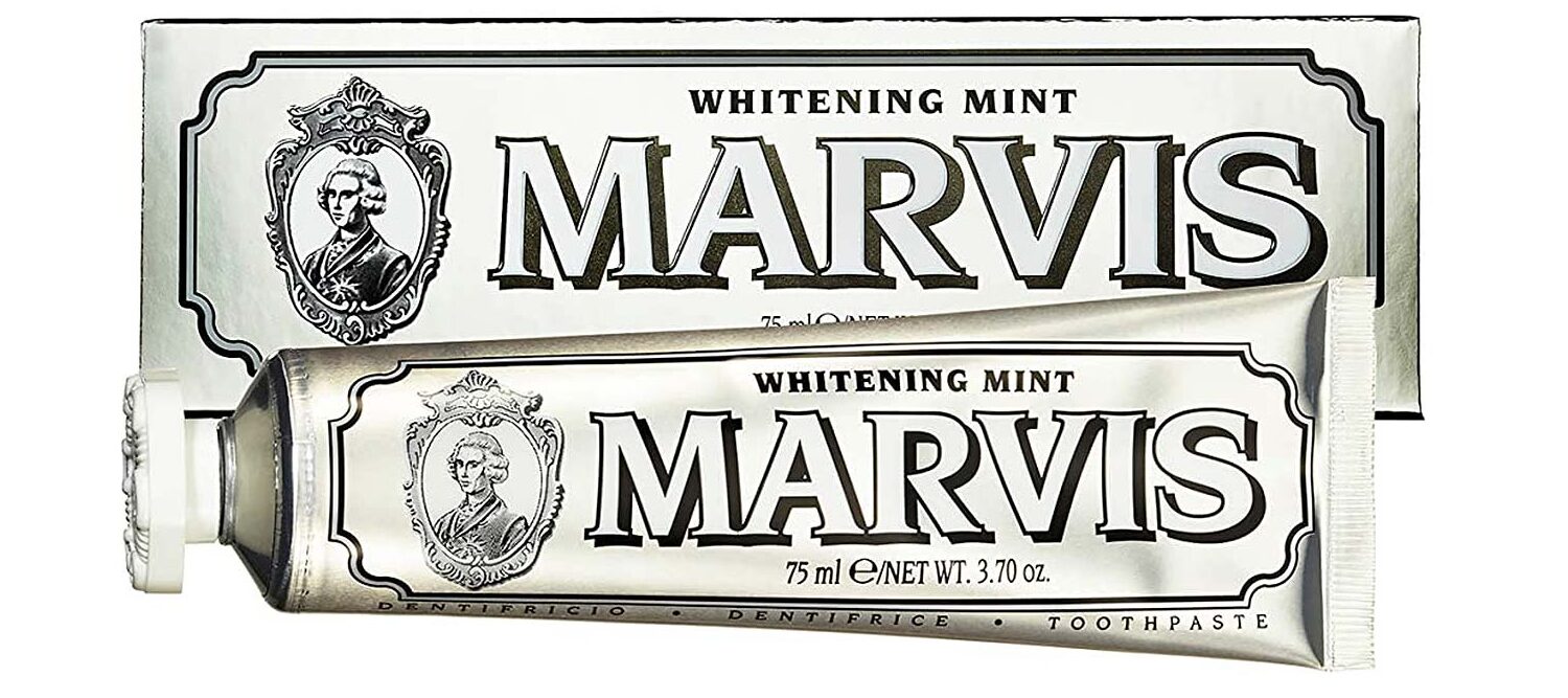 معجون اسنان marvis مبيض بالنعناع