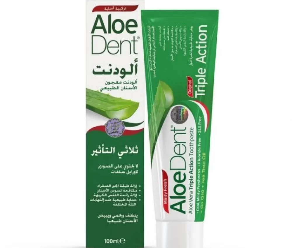 معجون اسنان الودنت ثلاثي التاثير مضاد للبكتيريا