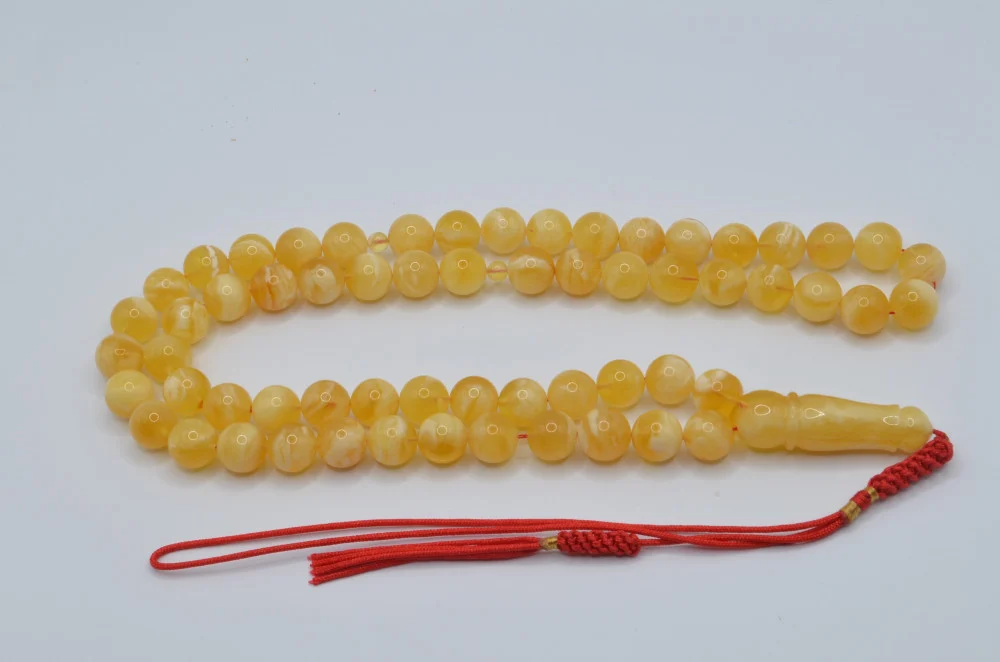 سبحه كهرمان طبيعي مبرقع فرز مميز