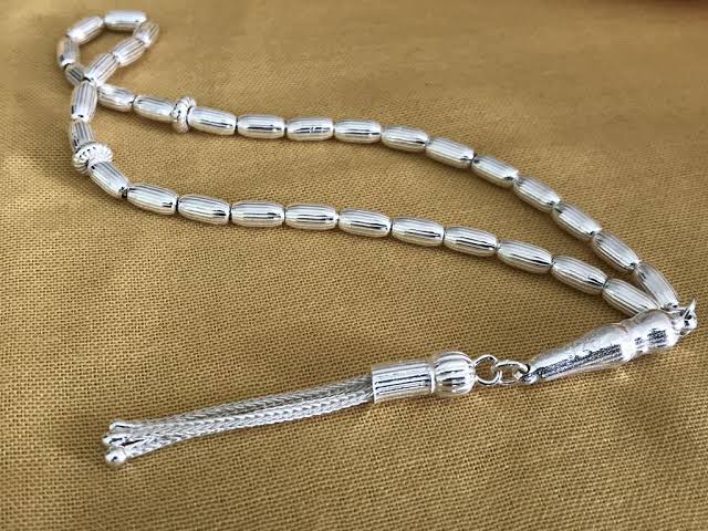 سبحة أصلية من الفضة الاسترلينية عيار 925