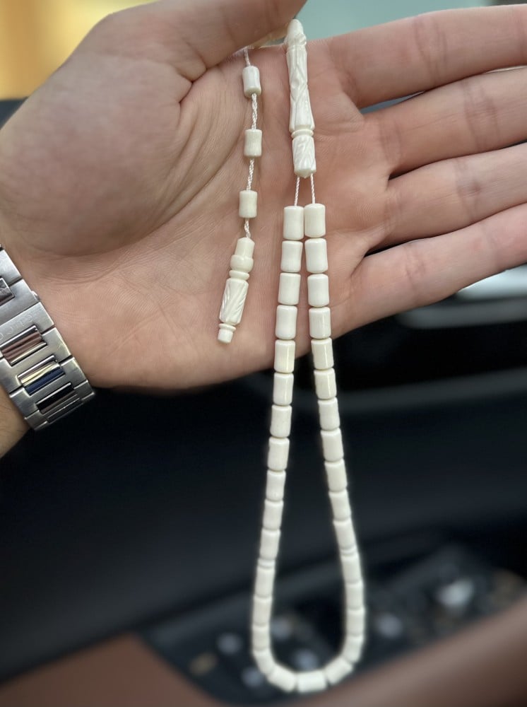 سبحة عظم جمل برميلي