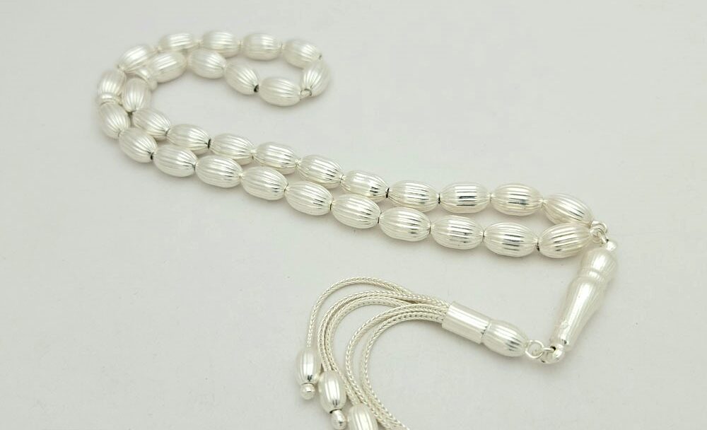 سبحة فضة رجالي عيار 925