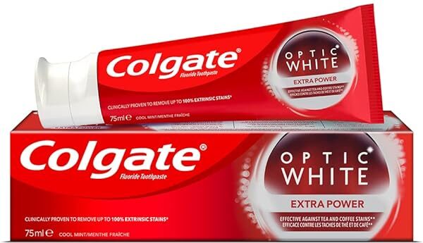 معجون اسنان احمر Colgate Optic White Extra Power Whitening