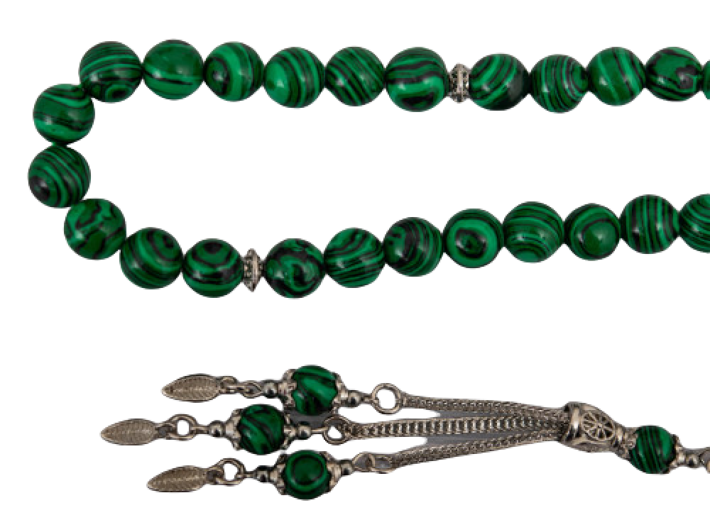 سبحة حجر زمرد