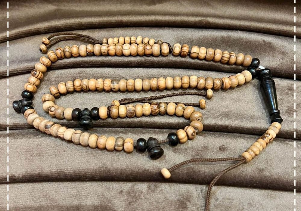 سبحة خشب الزيتون طبيعي