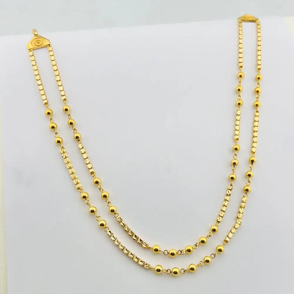 سبحة ذهب عيار21 بحريني الوزن 40.57