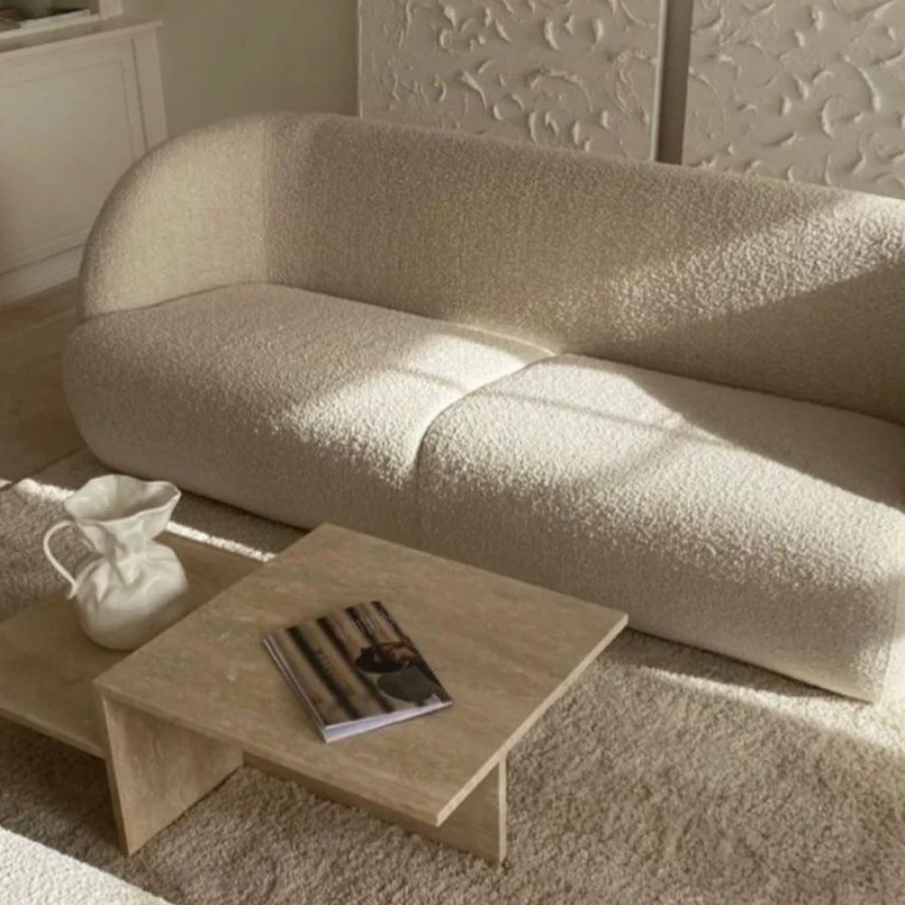 قماش بوكليه كنب من الصوف