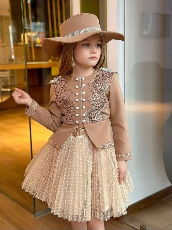 فساتين بنات اطفال شتوي