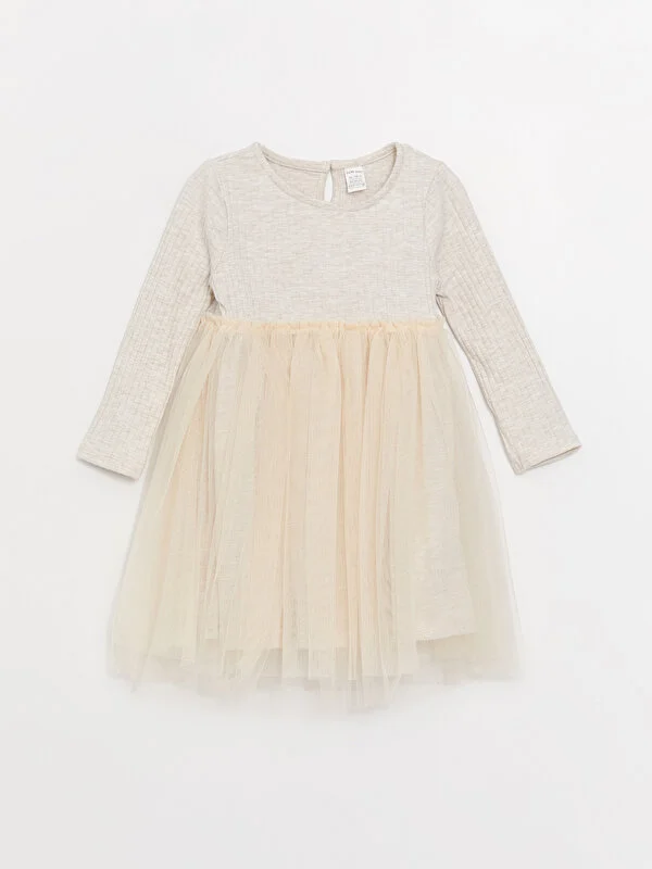 فستان ابيض اطفال من ال سي