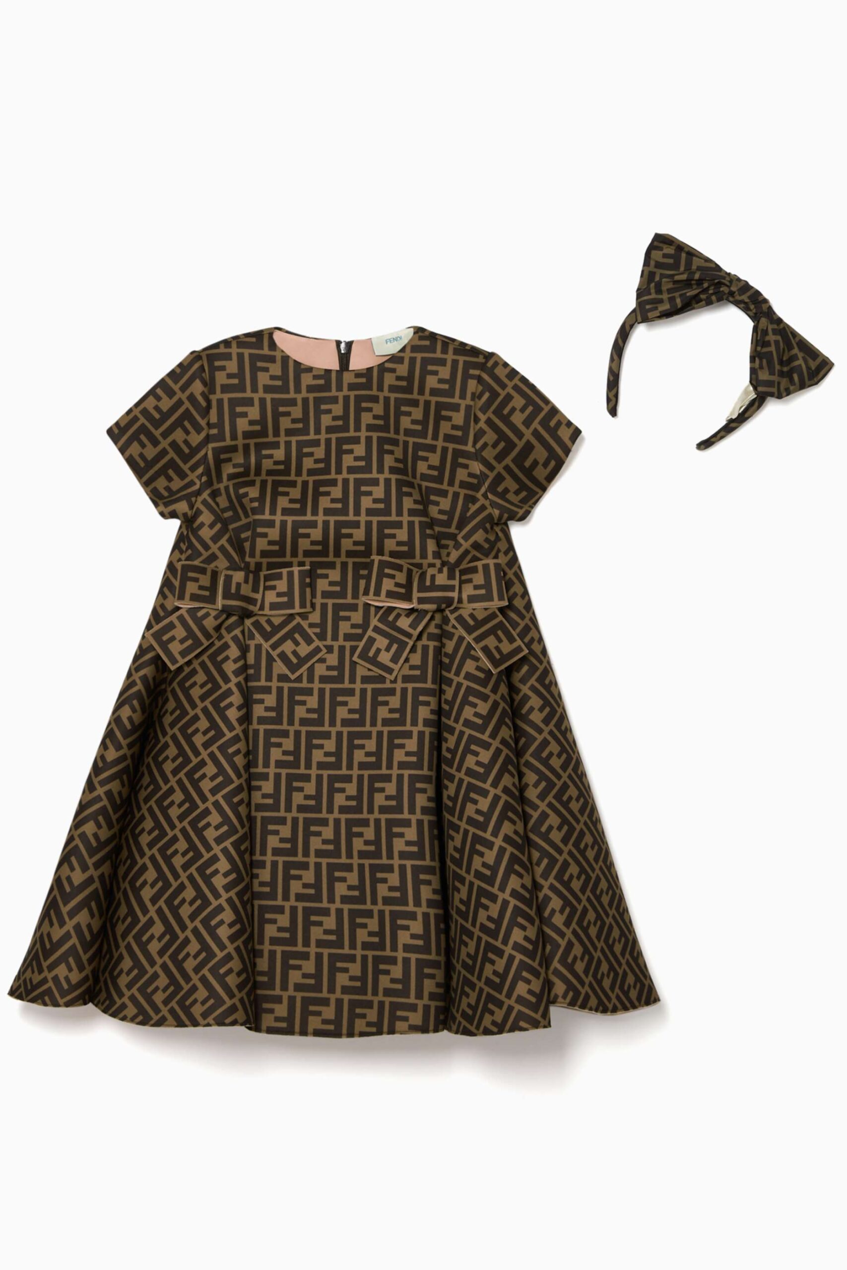 فستان فندي للاطفال للمناسبات